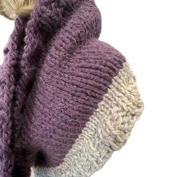 Handmade Knit Winter Hat and Large Infinity Scarf. main image 6